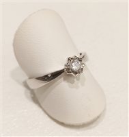 Anello Vidali Gioielli Donna in Oro bianco Zircone ANOR-11-34 - ANOR-11-34